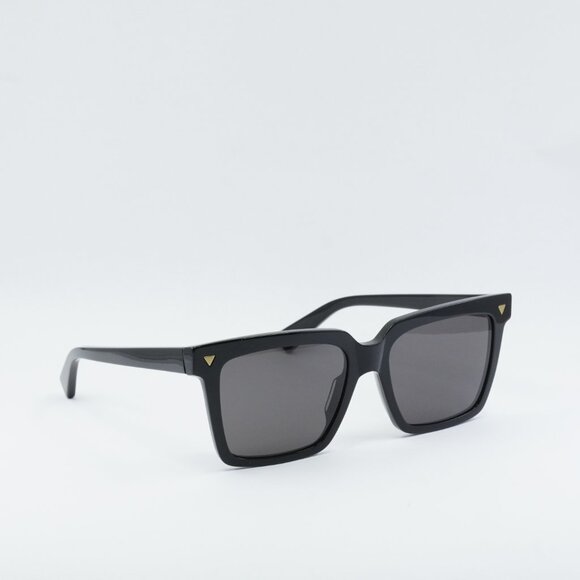 ?️ New Bottega Veneta BV1254S 001 Sunglasses - Black Frame, Grey Lenses